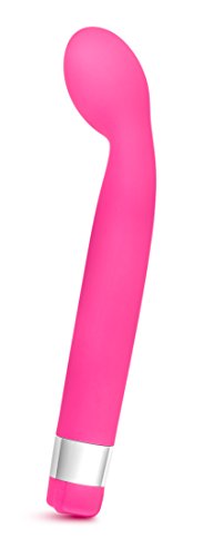 Blush Rosé Scarlet G 8.5" G-Spot Vibrator, Curved Bulbous Tip Stimulator, Satin Smooth Multi-Speed Vibrating Wand, Waterproof Nipple, Clit & Internal Massager, Adult Sex Toy for Women, Couples - Pink
