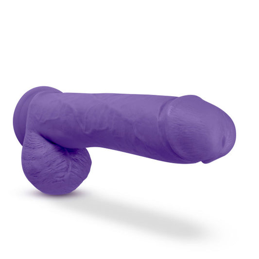 Blush Novelties Au Naturel Big John - 11 Inch Long Ultra Soft Dual Density SensaFeel 2.5Thick Dildo - FlexiShaft to Conform to Your Body - Suction Cup Harness Compatible Sex Toy