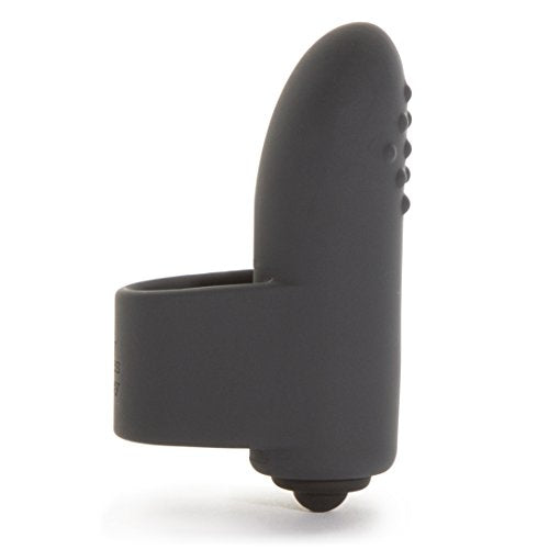 Fifty Shades of Grey Secret Touching Vibrating Finger Massager - Black Silicone Bullet Powered Stimulator