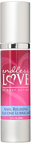Body Action Endless Love Anal Relaxing Silicone Based Lubricant, 1.7 Ounce
