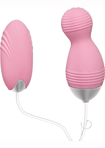 Adam & Eve Double Play Bullet Vibrators, Pink | 2 Silicone Vibrators with Shared Controller | 20 Vibration Functions Per Bullet | Compatible with Water Based Lubes