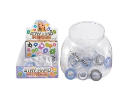 Blush Soft Stretchy Donut Cockrings -- Male Enhancement Cock Rings -- Assorted Pack of 3 -- Sex Toy for Men