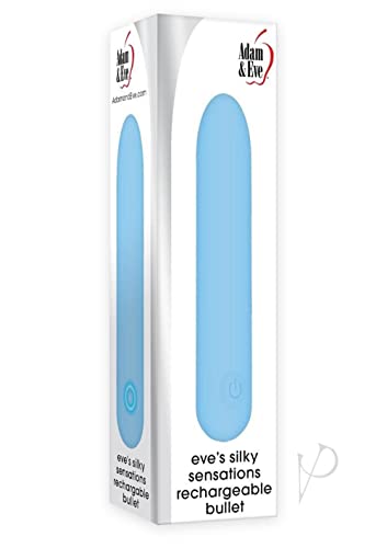 Adam & Eve Eve's Silky Sensations Silicone Rechargeable Bullet - Blue