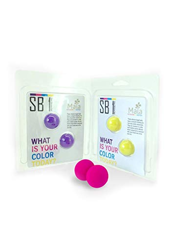 Maia Silicone Ben Wa Balls, Neon Pink