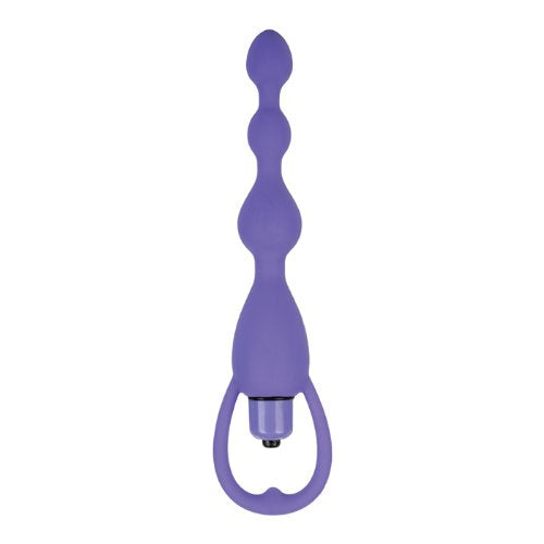 CalExotics Silicone Vibrating Pleasure Beads, Purple