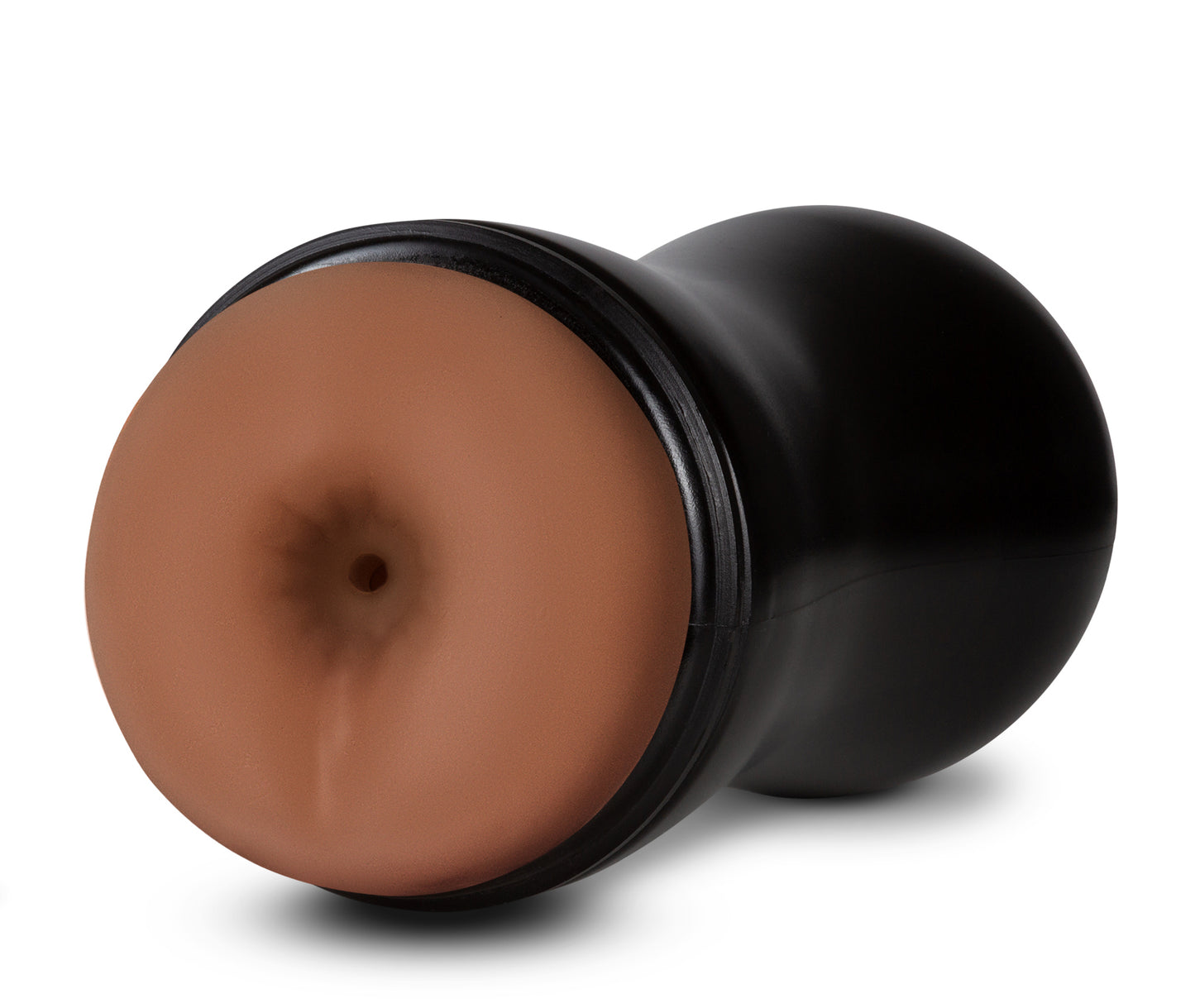 Blush Coverboy Manny The Fireman 7.5" Male Masturbator - Self-Lubricating Pocket Stroker for Men - Ribbed Textured Anal Sleeve, Real Flesh-Like Feel, Suction Control w/Squeezable Canister - (Brown)