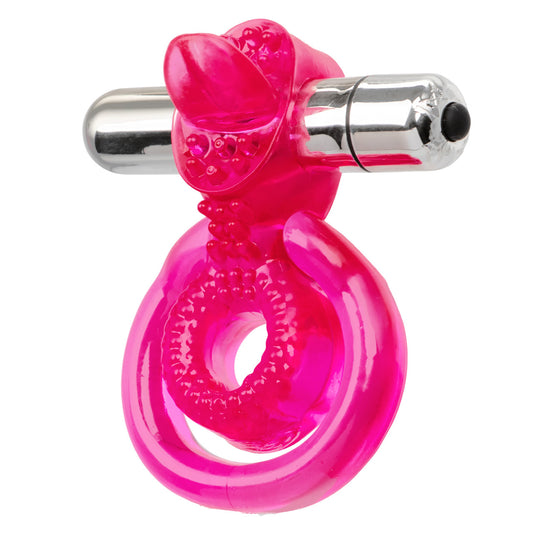 CalExotics Dual Clit Flicker Cock Ring