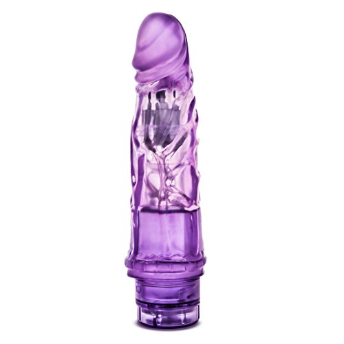 Blush B Yours Vibe #3 Dildo 7.75" - Realistic Vibrating Cock, FlexiShaft - Multi-Speed Twist Dial, Waterproof, Lifelike Texture Adult Penis Sex Toy for Women, Men & Couples - (Purple)