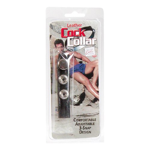 California Exotics Leather Cock Collar