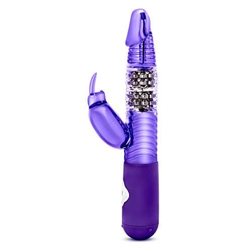 Luxury Soft Rotating Beads 7 Vibrating Functions Rabbit Vibrator - Clitoral G Spot Stimulator - Waterproof - Sex Toy for Women - Sex Toy for Couples (Purple)
