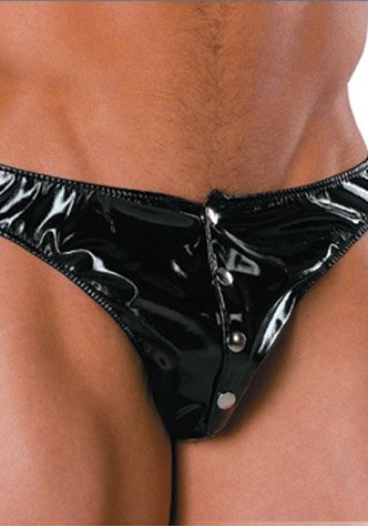 Men's Sweet Surprise Vinyl Thong One Size