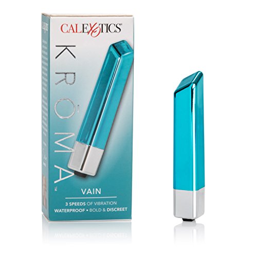 CalExotics Kroma Vain Mini Bullet Vibrator - Waterproof Sex Toys for Couples - Adult Vibe Massager – Teal