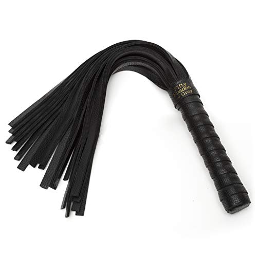 Fifty Shades of Grey Bound to You Black Small Flogger - Vegan Leather Adult Play Accessory - Travel Friendly - 11.5 inches