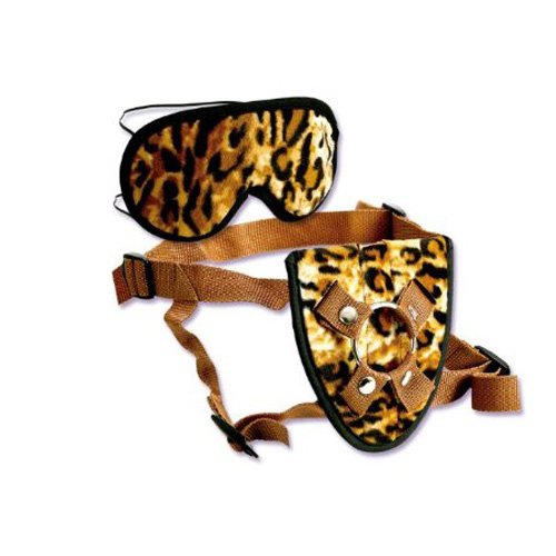 California Exotics Furplay Harness & Mask, Brown