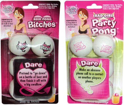 Bride-to-be Bitches Truth or Dare Party Beer Pong