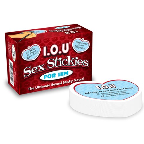 Ball and Chain I.O.U. Sex Stickers for Him, 0.24 Pound