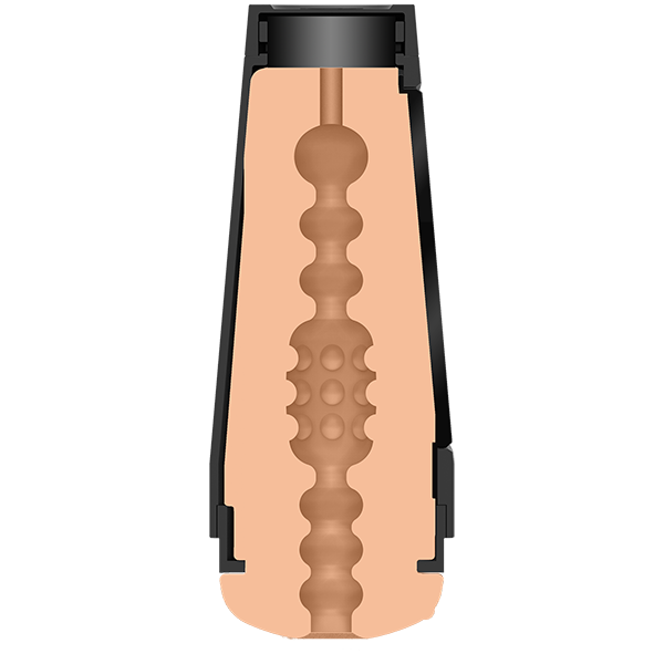 Doc Johnson Main Squeeze - Sasha Grey - Squeeze Plate for Precise Pressure - twist End Cap To Control Suction - Discreet Premium Stroker - Male Masturbator, Vagina, Vanilla
