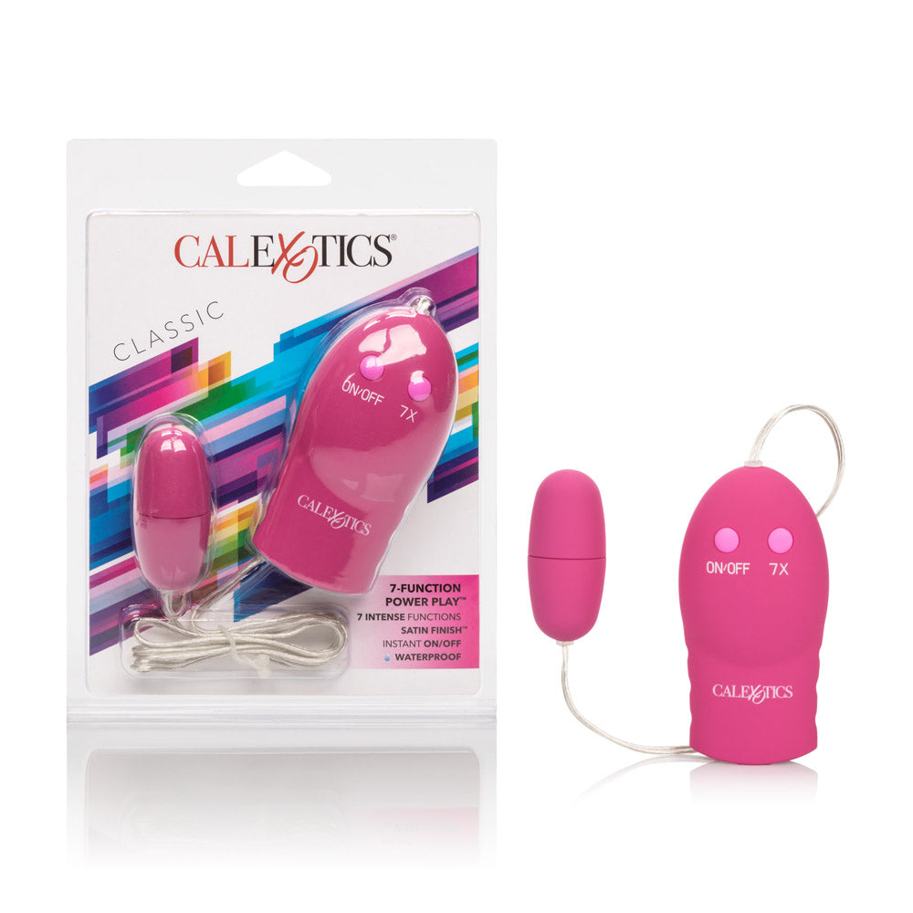 CalExotics Novelties 7 Function Power Play Bullet, Pink