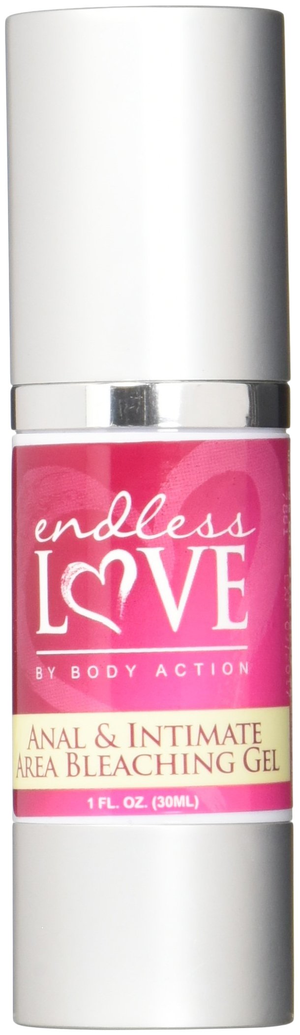 Body Action Endless Love Anal and Intimate Area Bleaching Gel, 1 Ounce