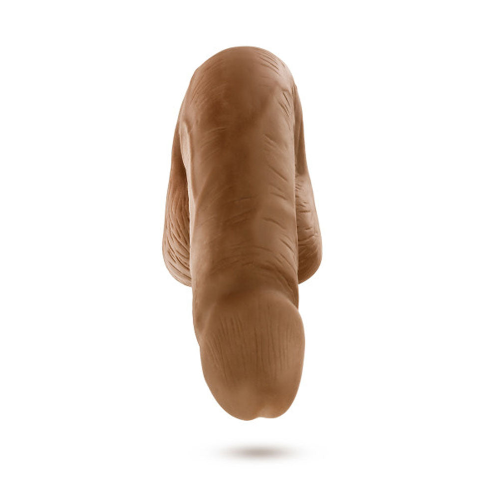 Blush Performance 5" Packer, 1.25" Thick Soft Prosthetic Flaccid Shaft & Balls, Gender Affirmation Realistic Bulge FTM Trans Men - Comfortable All-Day Wear Packer Underwear Gear Adult Sex Toy -(Mocha)