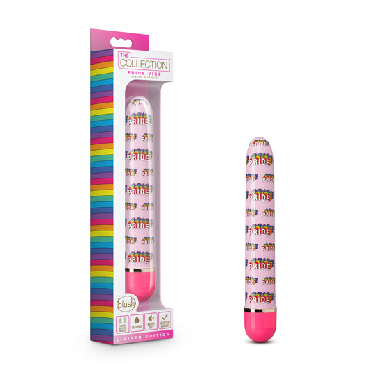 Blush Novelties The Collection Pride Vibe Bullet Vibrator - Adjustable Multi-Speed Waterproof Mini Vibrator Massager for Clitoral and Intimate Stimulation - Adult Sex Toys for Women Couples - Pink