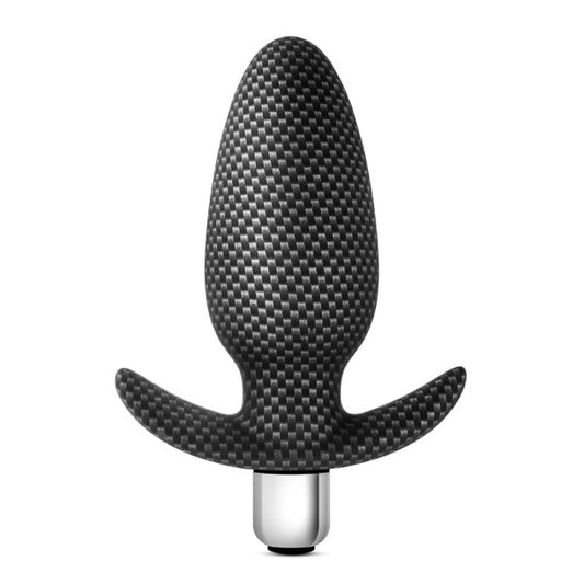 Platinum Premium Silicone Waterproof Vibrating Carbon Fiber Anal Butt Plug with Narrow Base - Sex Toy for Women - Sex Toy for Men