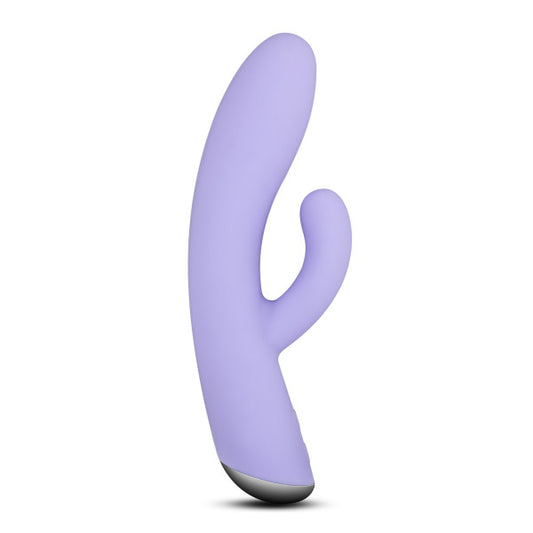 Blush Novelties Sleek Elegant Dual Stimulating Massager USB Rechargeable Platinum Silicone G Spot Clitoral Vibrator Sex Toy for Women, Pink