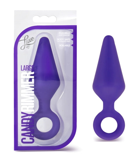 Luxe Candy Rimmer Butt Plug, Purple, Large