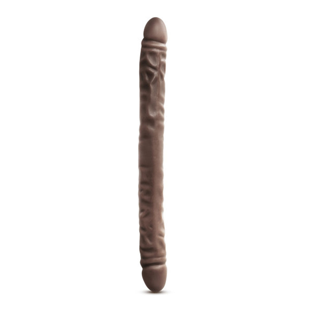 Blush Novelties Dr. Skin 18 Inch Double Dildo Extra Long Dildo, Sex Toy for Women, Sex Toy for Adults, Chocolate