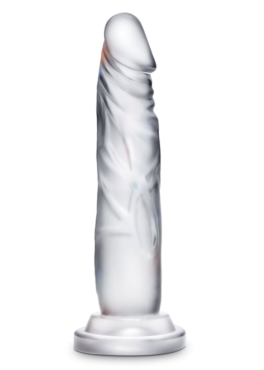 Blush Novelties B Yours Diamond Crystal - Lifelike Realistic Dildo - Powerful Suction Cup for Hands Free Play and Harness Compatible - Clear to Watch During Play - Sex Toy for Him Her Couples