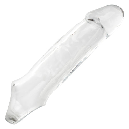 CalExotics Performance Maxx Clear Extension, Penis Sleeve with Solid Ultra-Soft 2 Inch add-ed Head 7.5 Inch
