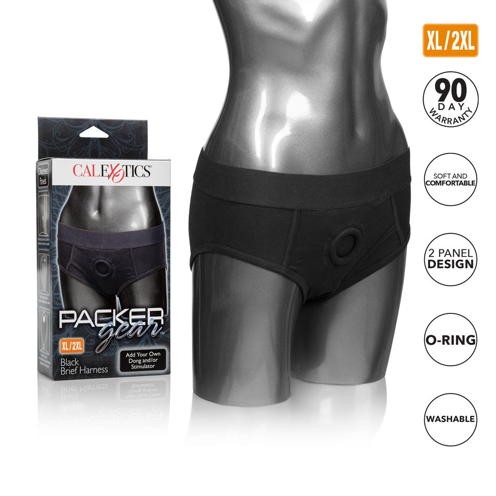 CalExotics Packer Gear™ Black Brief Harness - Xl/2xl
