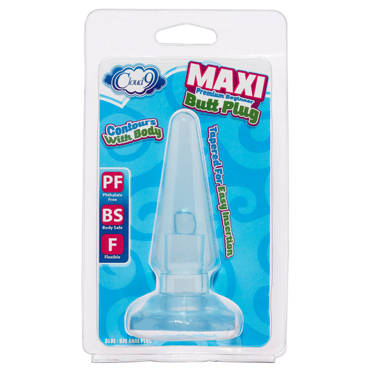 Cloud 9 Maxi Medium Butt Plug Light Blue