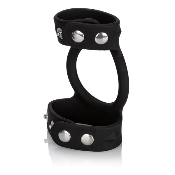 CalExotics Silicone Tri Snap C & B Cage, Black