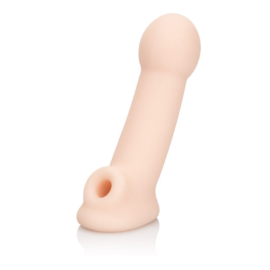 CalExotics Ultimate Extender – Male Extension Penis Girth Enhancement Sleeve with Support Ring – Sex Toys for Men and Couples - Ivory