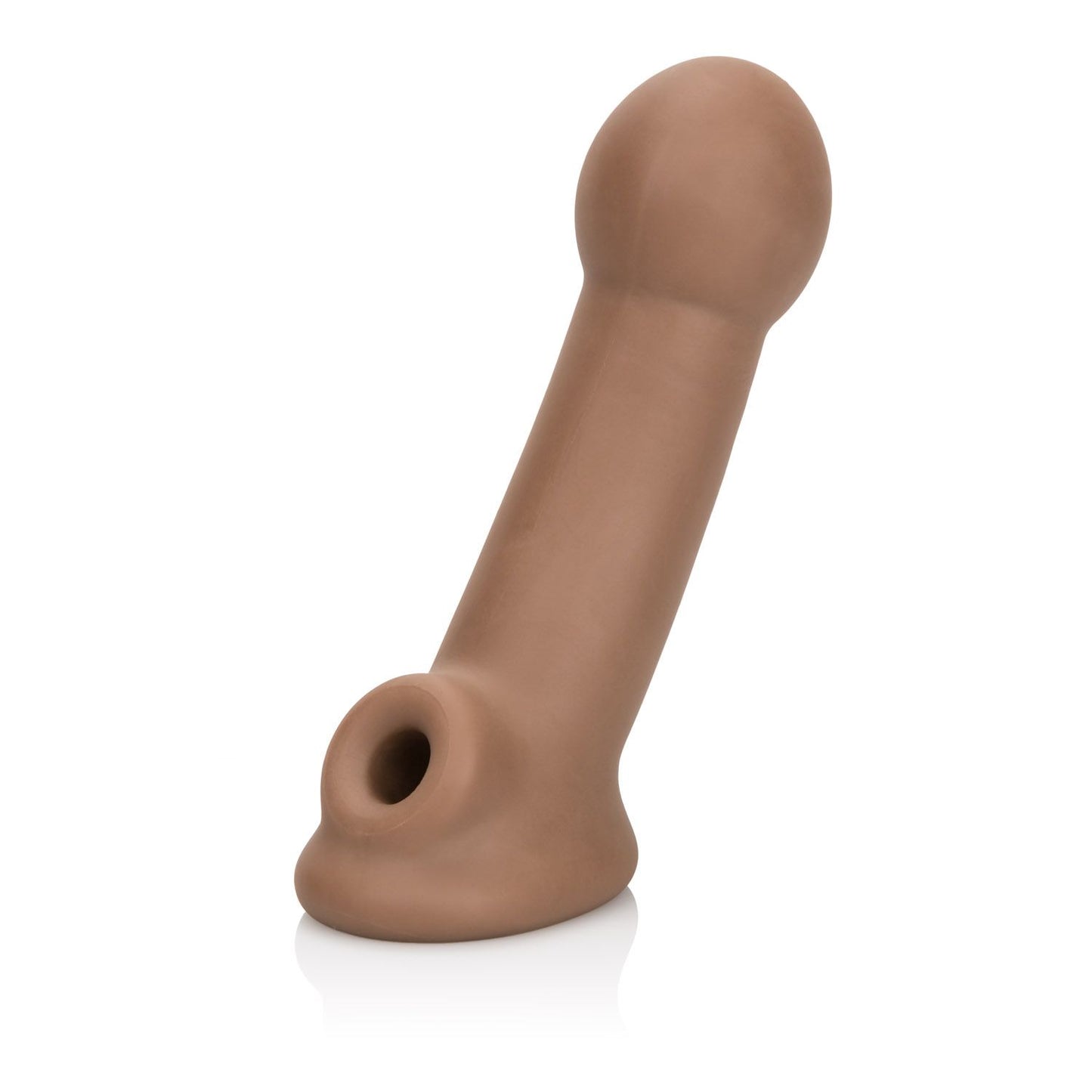 CalExotics Ultimate Extender – Male Extension Penis Girth Enhancement Sleeve with Support Ring – Sex Toys for Men and Couples - Brown
