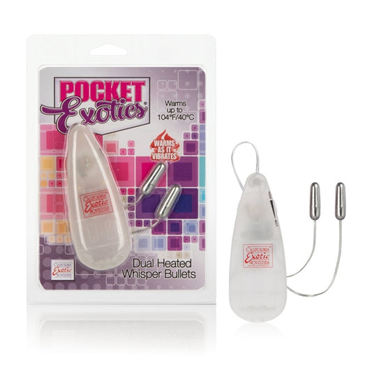 CalExotics SE-1101-05-2 Pocket Exotics® Dual Heated Whisper Bullets
