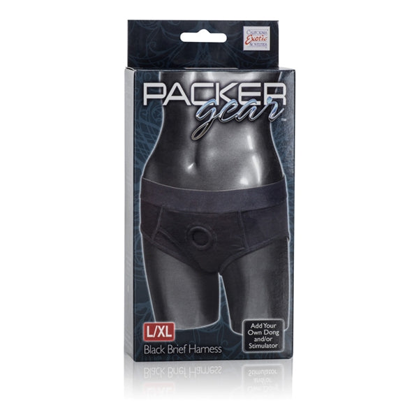 CalExotics Novelties Packer Gear Black Brief Harness Large/X-Large, Black