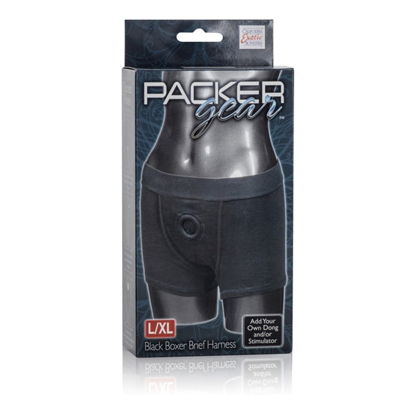 CalExotics Novelties Packer Gear Black Boxer Brief Harness Large/X-Large, Black
