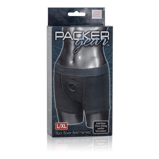 CalExotics Novelties Packer Gear Black Boxer Brief Harness Large/X-Large, Black