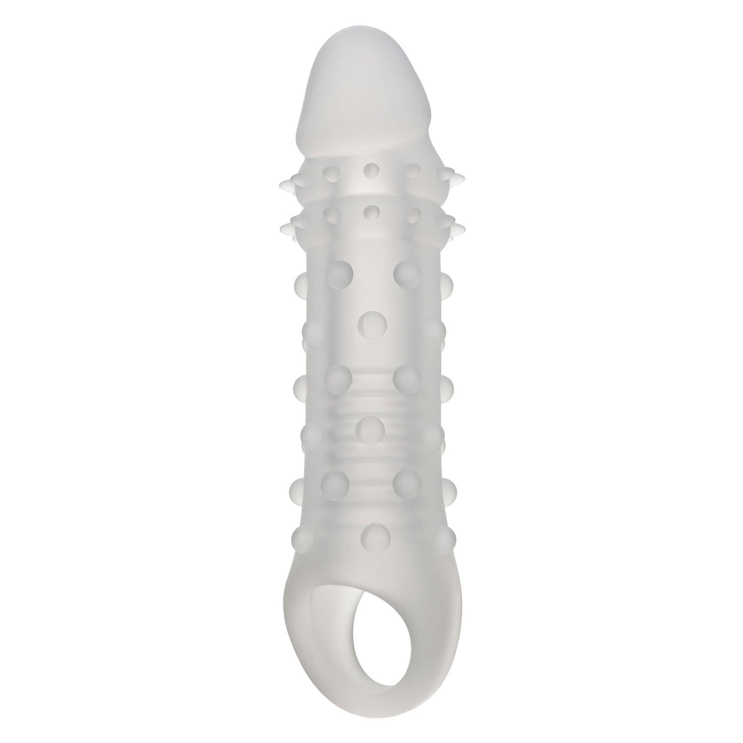 CalExotics Performance Maxx Liquid Silicone Adonis Transparent Penis Sleeve with 1.5 Inch Added Length - SE-1632-90-3