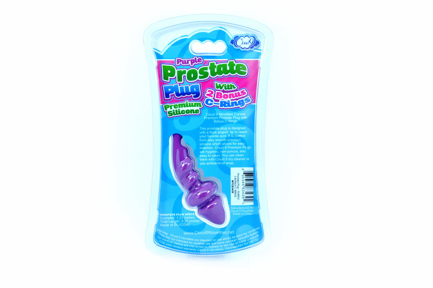 Cloud 9 Novelties Silicone Prostate Plug, Purple