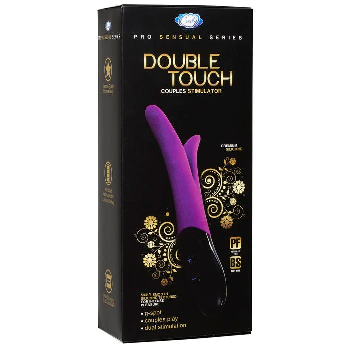 Cloud 9 Novelties Double Touch Stimulator, Purple/Black, 0.75 Pound