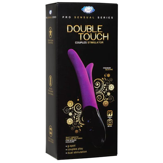 Cloud 9 Novelties Double Touch Stimulator, Purple/Black, 0.75 Pound