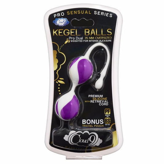 Cloud 9 Novelties Kegel Balls, Purple/White , 0.25 Pound