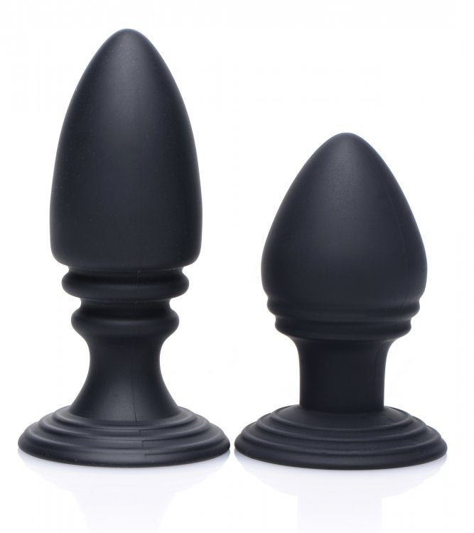 Master Series Duplex Silicone Anal Plug Set, 1 Count