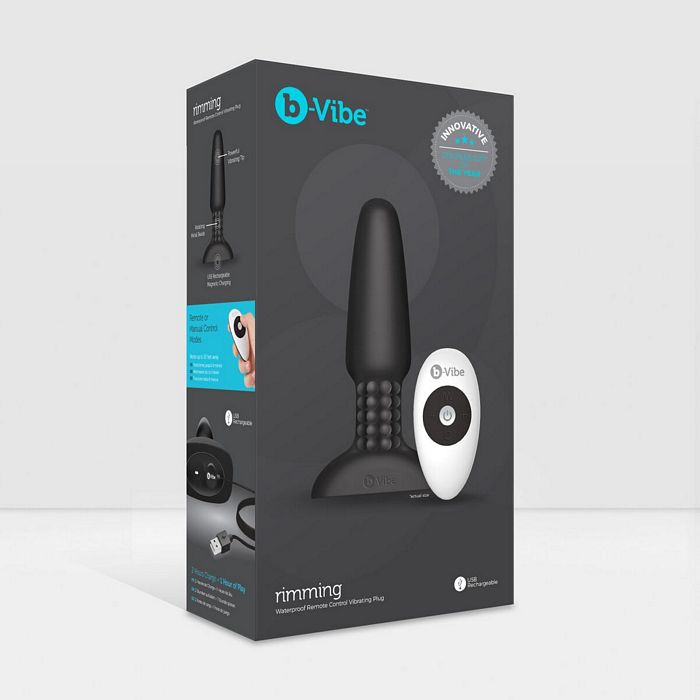 B VIBE RIMMING PLUG 2 BLACK (NET)