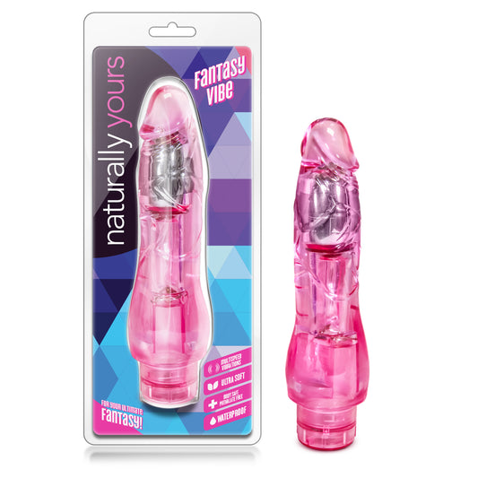 B Yours Fantasy Vibe Dildo, Pink
