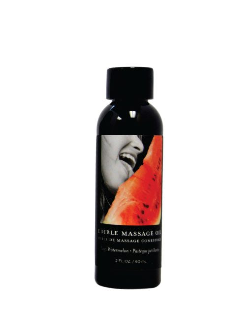Earthly Body Edible Massage Oil, Watermelon, 2 fl.oz (60 ml)