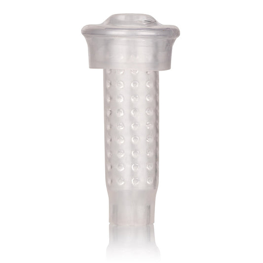 CalExotics Optimum Series Stroker Mouth Pump Sleeve - Male Silicone Masturbation Sleeve - 6.25 Inch Adult Male Masturbator Sex Toy – Clear